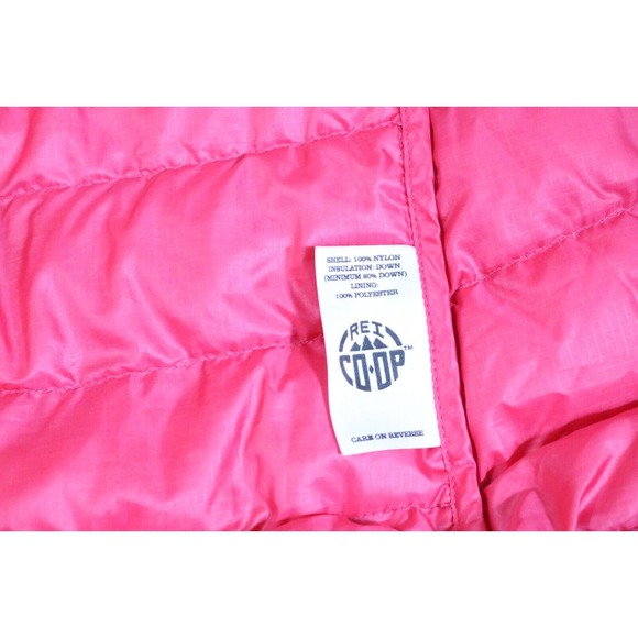 REI Co Op Lightweight Puffer Full Zip Down Winter Ski Jacket Women's Small Pink - Picture 7 of 7